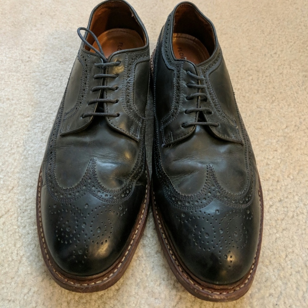 Florsheim midnight brogued oxfords